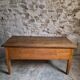 Antique oak flour chest from France, 19th century.