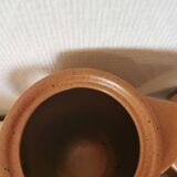 Service à café en grès marron, années 70
