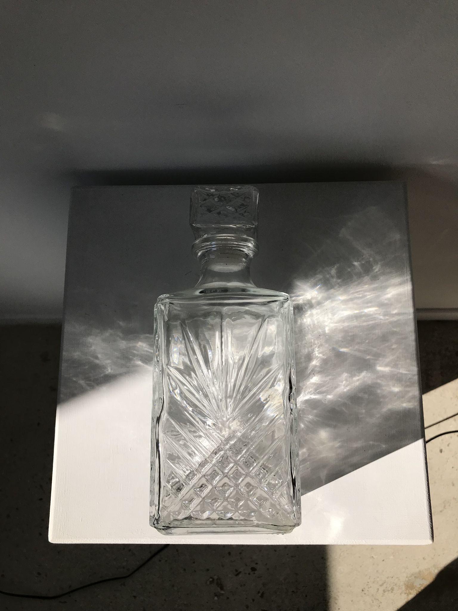 Carafe à whisky en verre