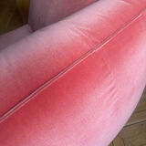 Canapé Le Bambole in coral velvet by Mario Bellini for B&B Italia,