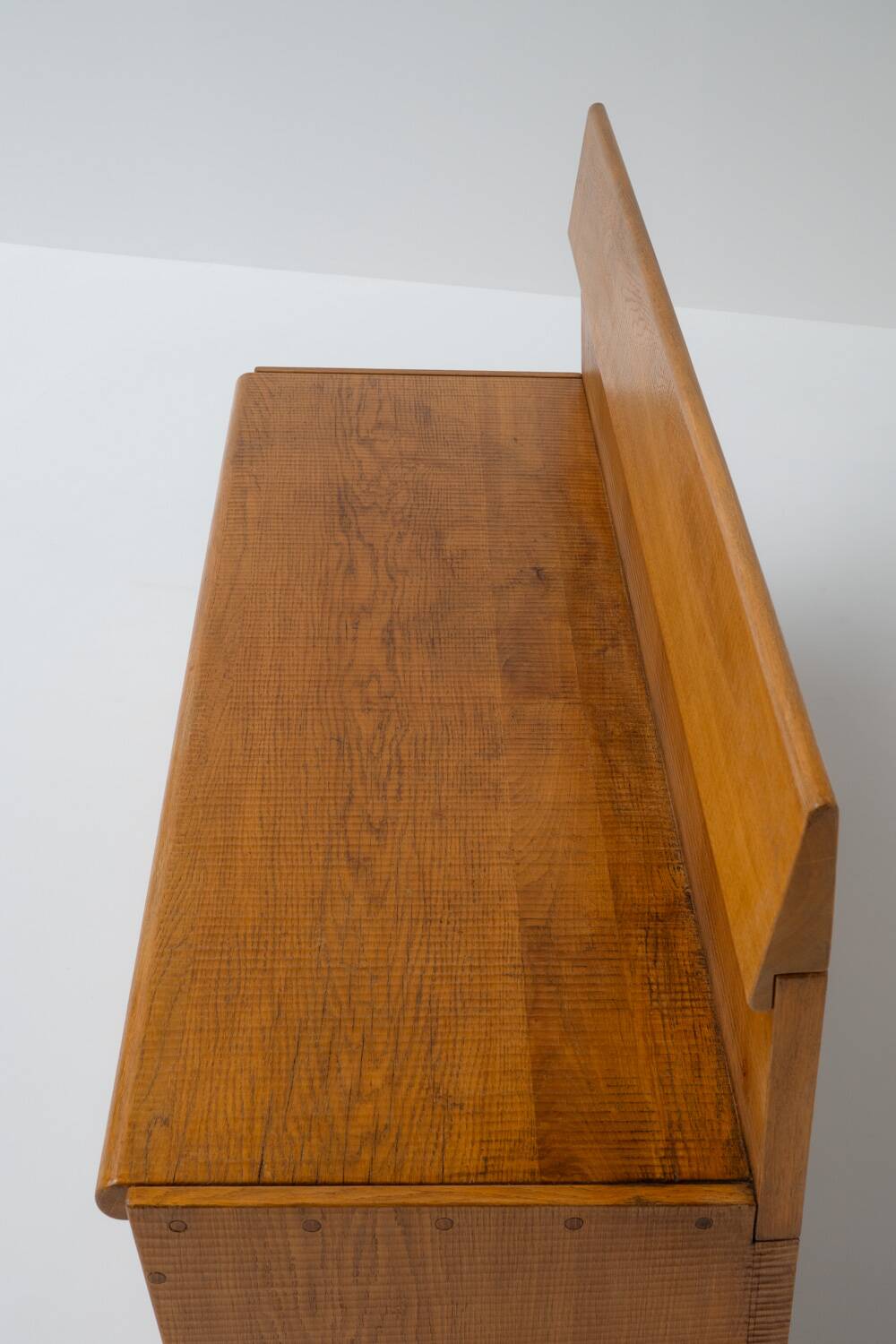 Officina Rivadossi Oak Bench, Italy 1970s