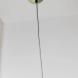 Purple Silver Green Multicolor Metal Ceiling Lamp – 1980s Postmodern Memphis, Striped Cable