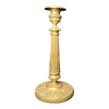 Antique ornate brass torch from the early 20th century