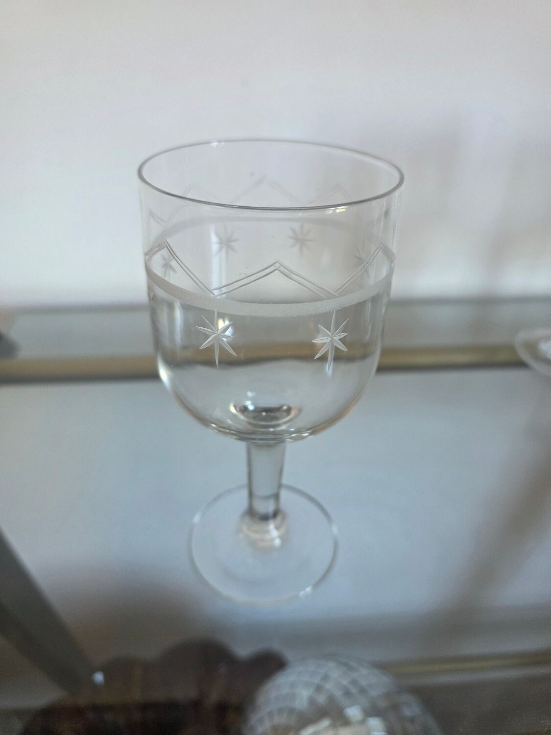 Engraved vintage glasses