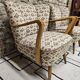 Pair of 1960 flowered armchairs