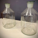 Pair of old factory perfume bottles
