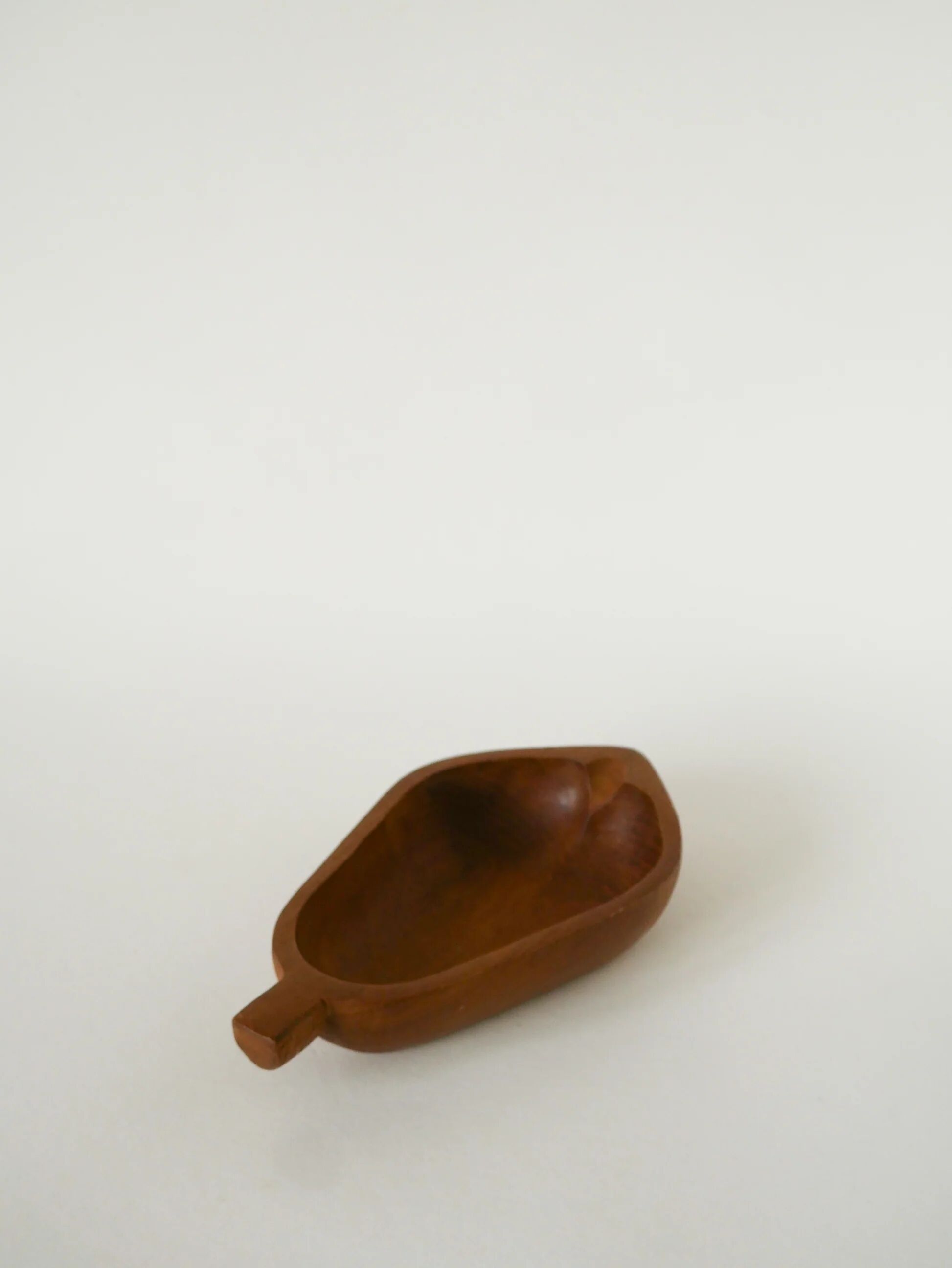 Olive wood catchall, pear, 1970