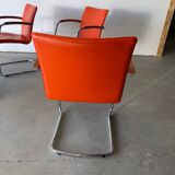 Set of 4 designer chairs by Erik Munnikhof for Leolux in chrome.