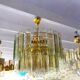 Chandelier frame Fontana Arte Murano 1970 Crystal