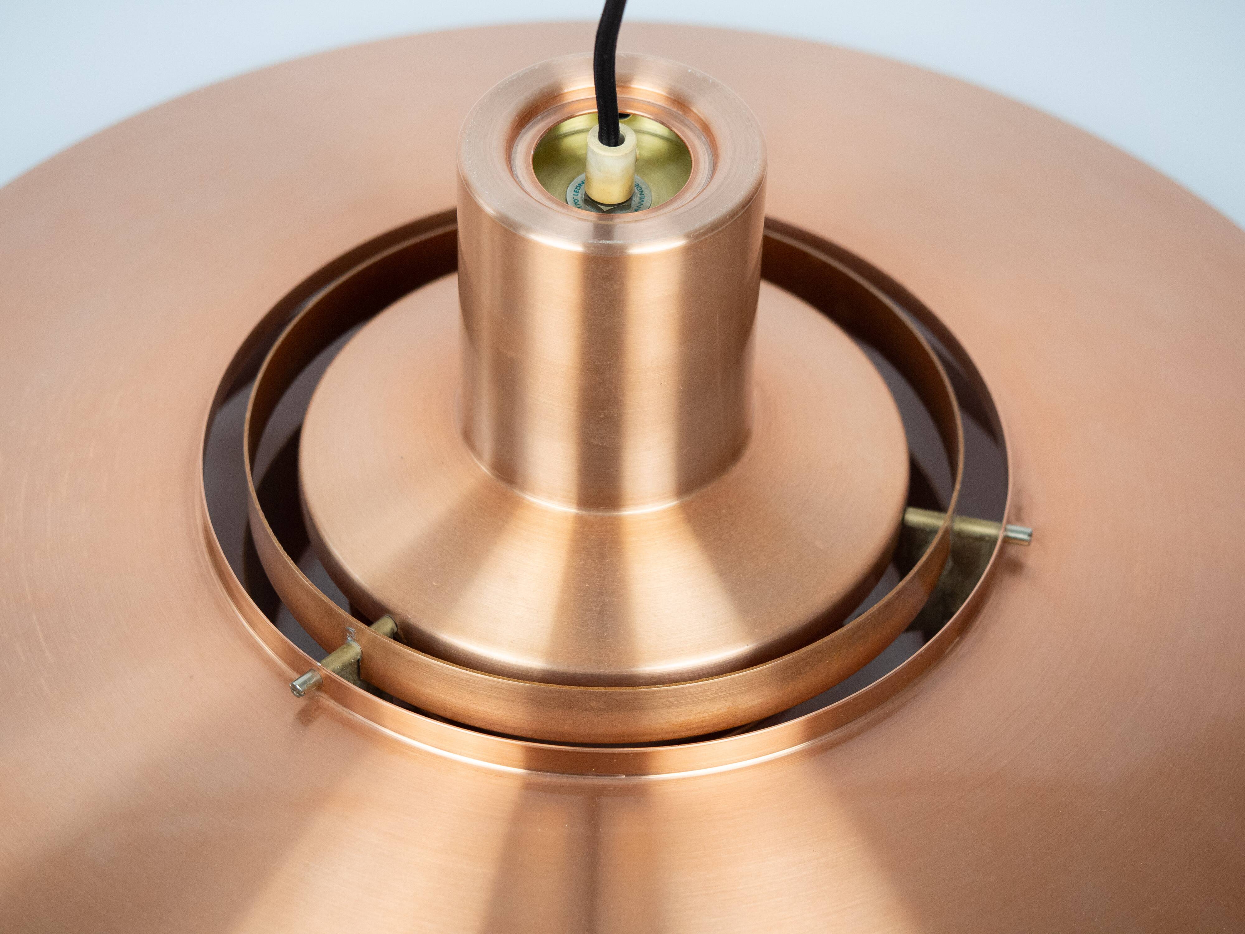 Danish vintage P376 pendant lamp by Fabricius and Kastholm. Nordisk Solar,