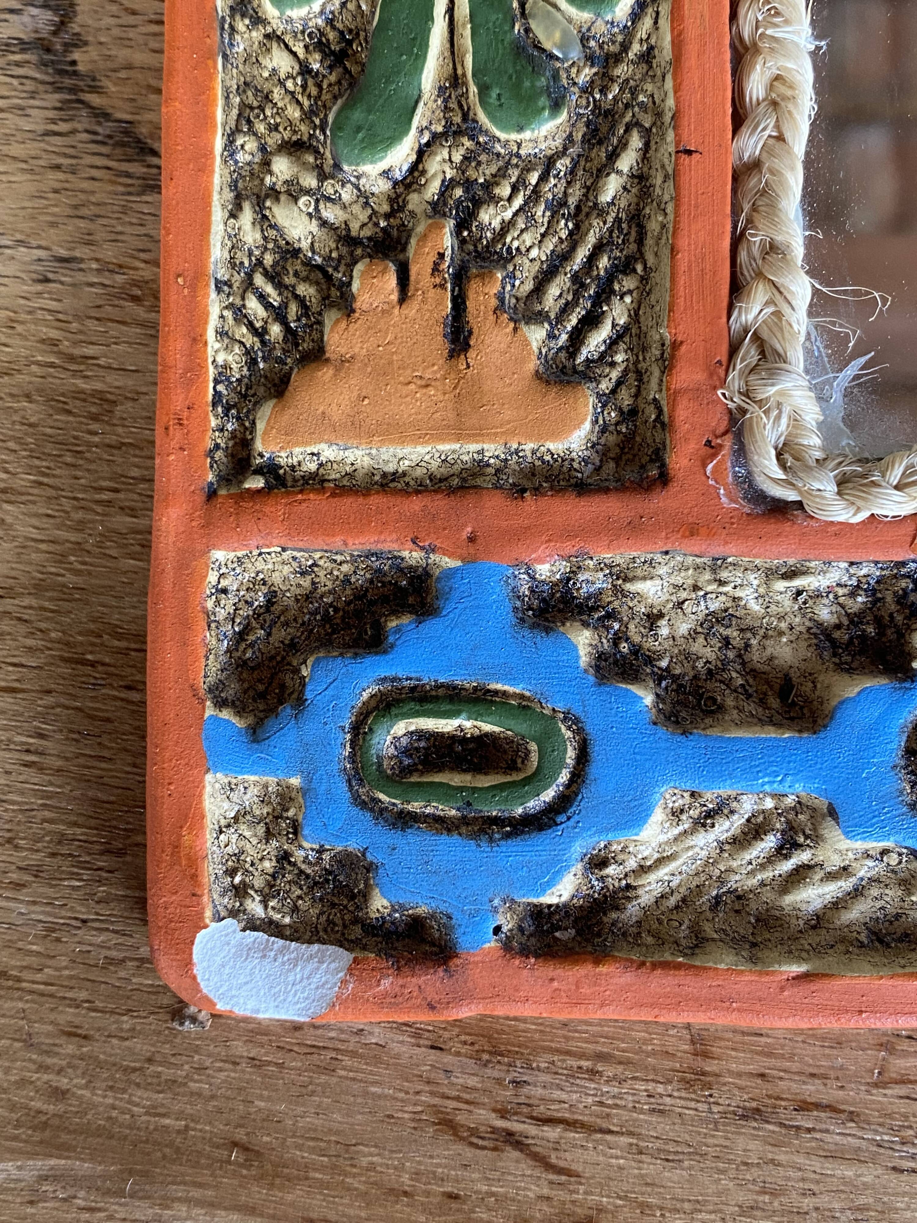 Miroir céramique artisanal