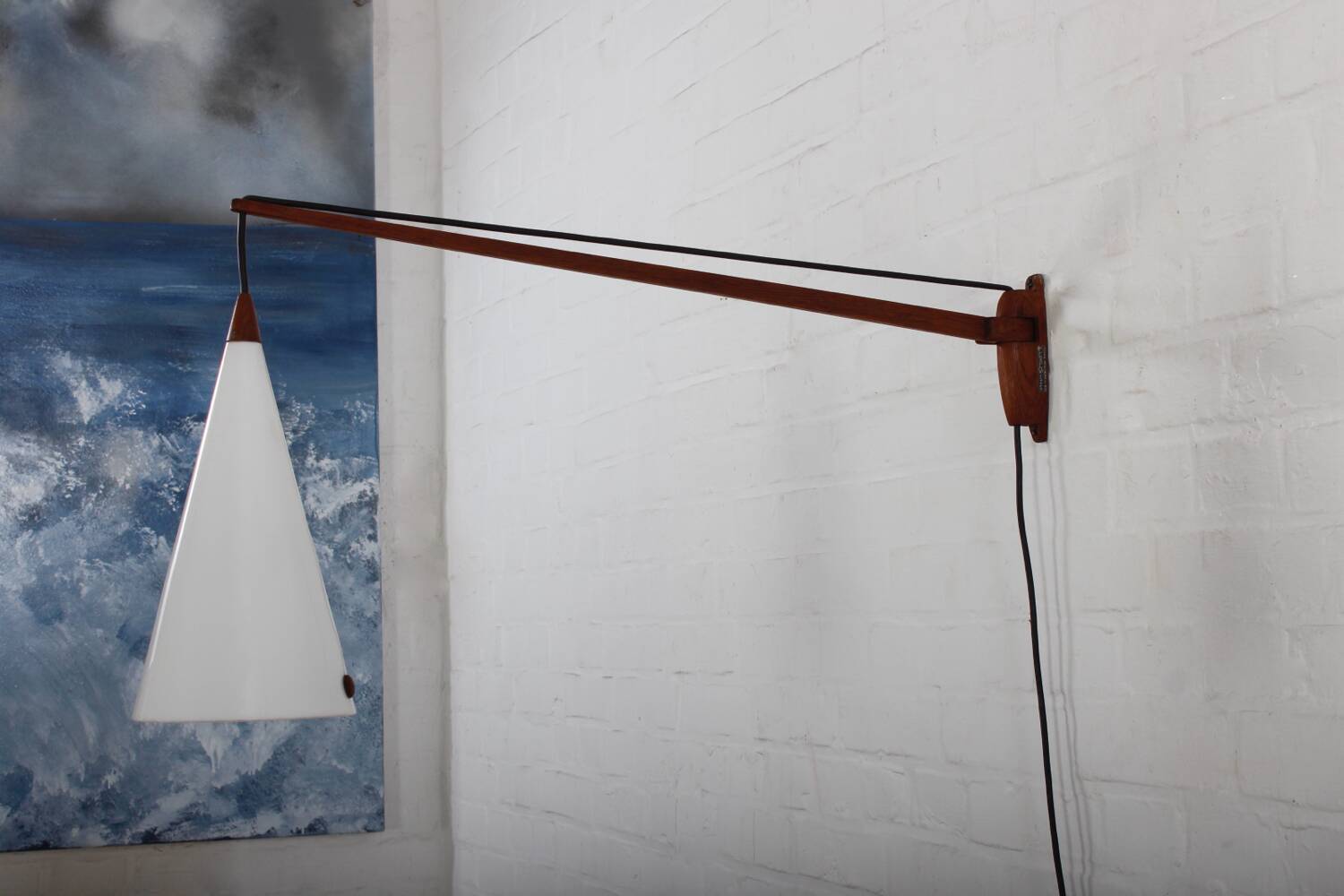 Vintage Teak Lampe Scandi Design Luxus Schweden Mid Century