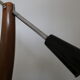 Fase black desk lamp from the 50s with reflector