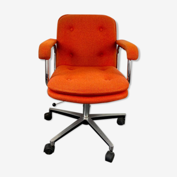 Height adjustable vinco swivel office chair vintage 1970