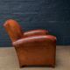 French leather club chair, circa 1930