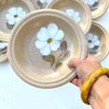 Saint Amand flowered soup plates