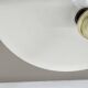 Rare white 52cm Disc Wall Light by Honsel, Germany 1970s