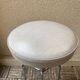 Stool tripod swivel workshop height adjustable skai & chrome vintage 60s