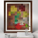 Old abstract pixel painting