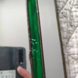 Pair of art deco wall mirrors 81x39cm