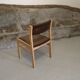 1970 wood and velvet chair