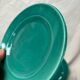 6 earthenware celadon dessert plates