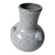 Vase in crackled enameled porcelain from China signed (Signature to identify