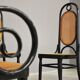Chairs in bent beech and vienna straw, 1980