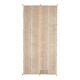 1970s Turkish Oushak Handmade Wool Cotton Beige Runner Rug 130x266