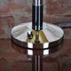 Lampe de table tchèque Art Déco en acier chromé, hêtre et parchemin, années 1940
