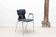 Chaise Eromes fourmi ébène et chrome avec accoudoirs et coussin