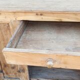 Old chest of drawers in light wood