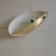 40 cm half-moon brass wall light