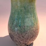 Multicoloured ceramic vase by Accolay, signed 1950/1960.