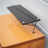 Vintage bedside table, wooden nightstand with shelf, side table, end table, 50's