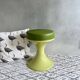 70's stool green, Tulip stool plastic, side table, Mid Century Interior.