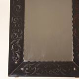 Miroir Murano en verre gravé