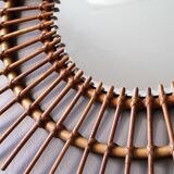 Sun vintage rattan mirror, 68cm