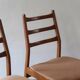 2 vintage Scandinavian wooden chairs from the 1960s.