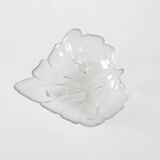 Glass leaf bowl, Danish design, 1970s, made in Denmark