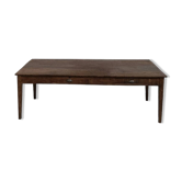 Large writing table from the 1940s in solid oak