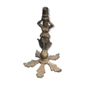 Foot of lamp statuette woman in regulates art deco