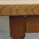 Early 20th century Danish Baroque coffee table solid oak