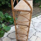 Rattan shelf
