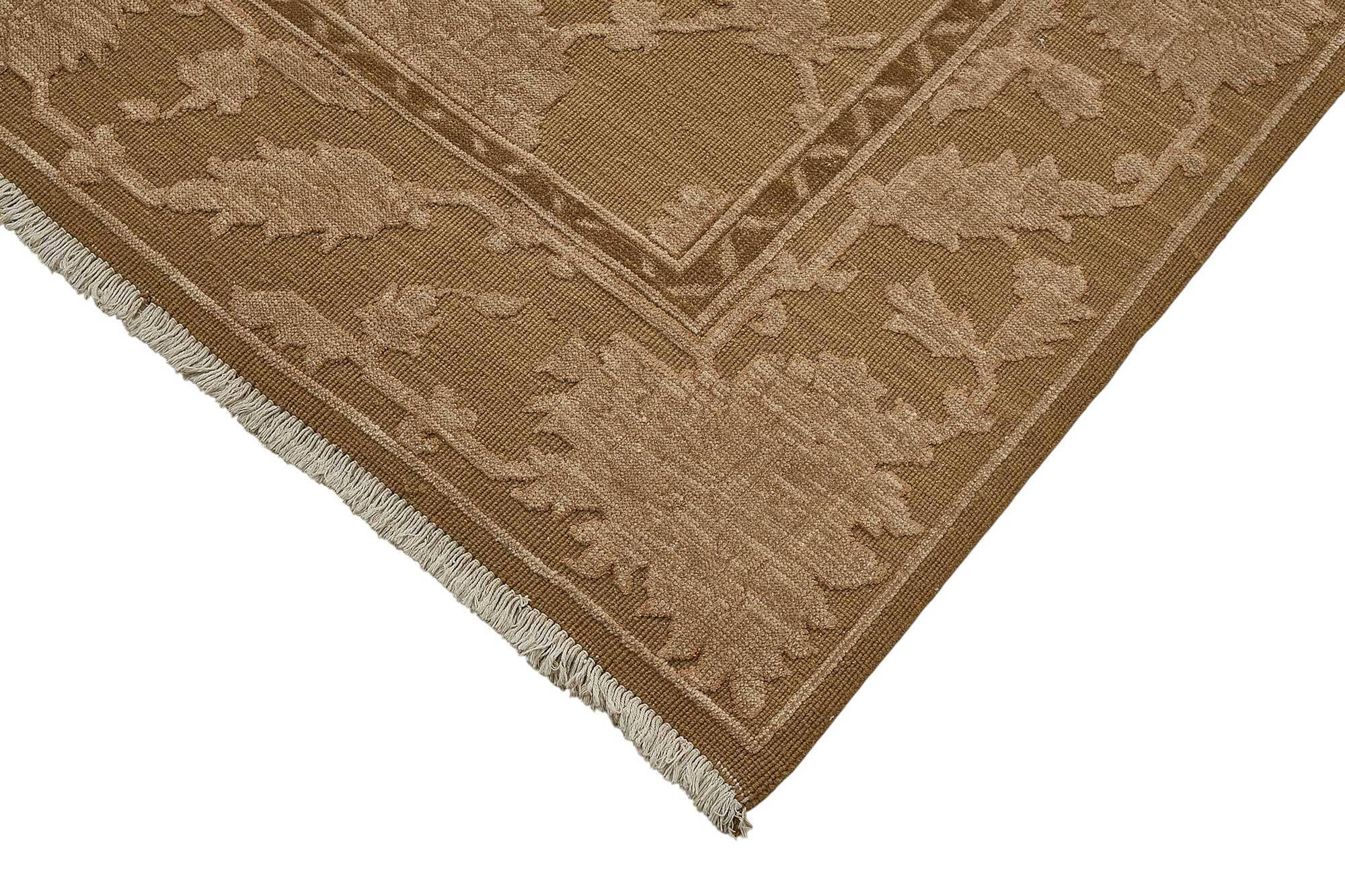 Turkish Handknotted Wool Oushak Rug 178 cm x 270 cm