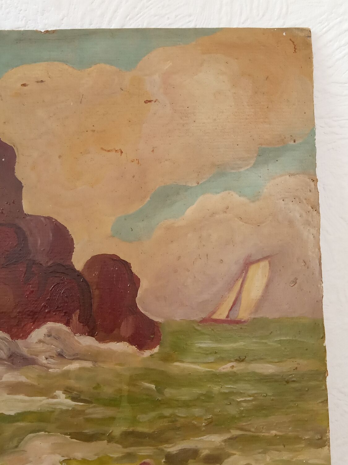 Sea landscape painting 1950