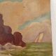 Sea landscape painting 1950