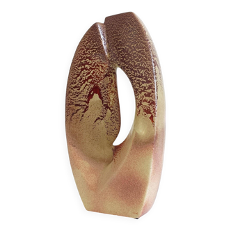 Midcentury Ceramic Vase Sculpture by Roberto Rigon for Bertoncello, Italy, 1960s