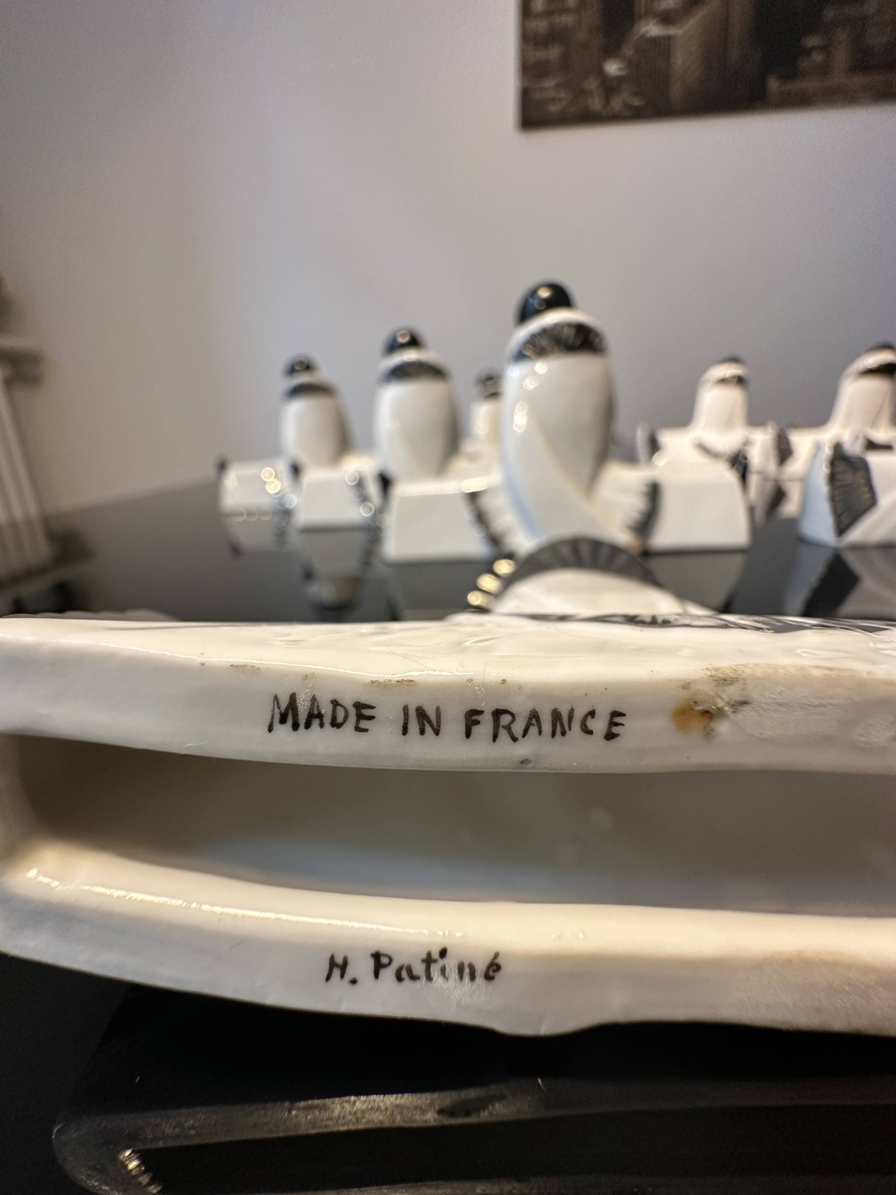 Knife holders (set of 10), Pierrot & Colombine