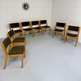 Set of 8 Thygesen and Sorensen / Magnus Olesen designer chairs from the 70s